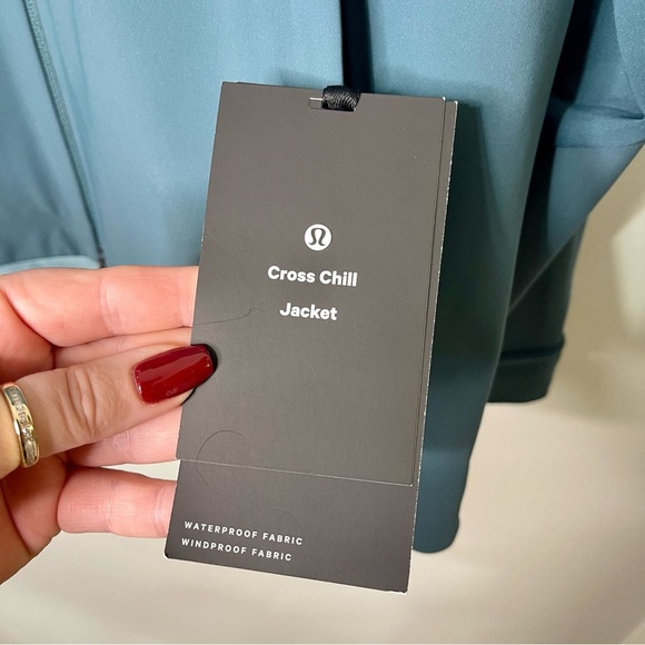 Men’s Lululemon Cross Chill Jacket Waterproof Fleece Coat Green Jasper Large Nwt - Picture 12 of 13